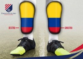 Coppia di parastinchi personalizzati con grafica Colombia