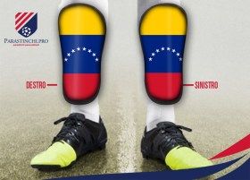 Coppia di parastinchi personalizzati con grafica Venezuela